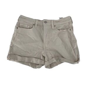 Old Navy Cream High Rise Cuffed Hem O.G. Jean Shorts Size 10 Women’s